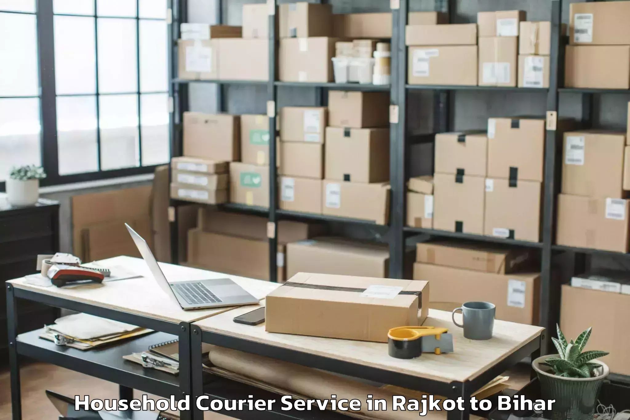 Book Rajkot to Barhara Household Courier